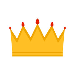 Crown isolated on white background