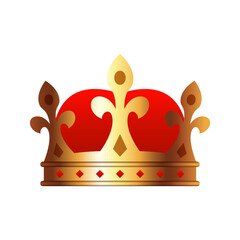 Crown isolated on white background
