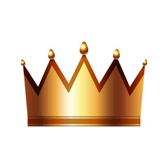 Crown isolated on white background