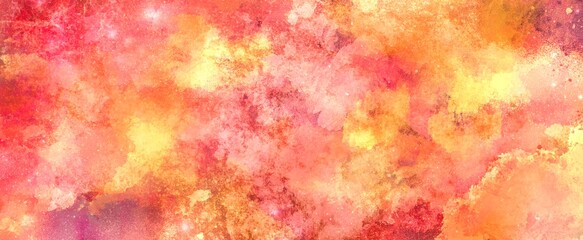 Obraz na płótnie Canvas 秋の背景素材 和風 水彩 にじみ 抽象的 アブストラクト