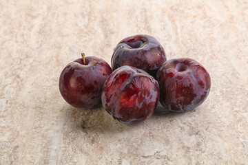Ripe and sweet purple plum
