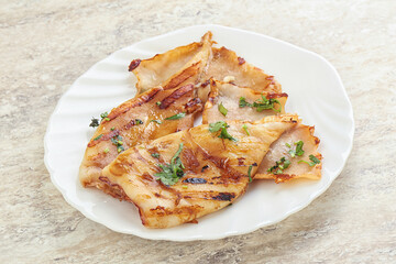 Grilled squid with unagi sauce