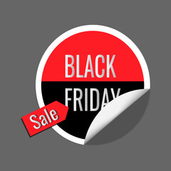 Black Friday. Vector designs of marketing labels