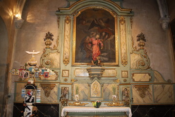 Obraz premium La cathédrale Saint Etienne, vue de l'intérieur, ville de Cahors, département du Lot, France