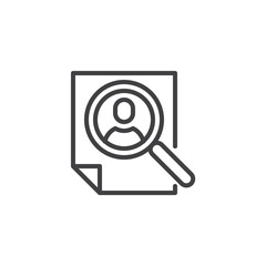 Human Resource line icon