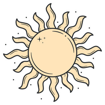 bright sun illustration