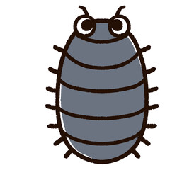 かわいいダンゴムシのキャラクター