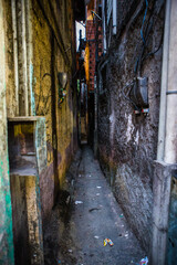 Fototapeta na wymiar Beco visceral - narrow street in the town