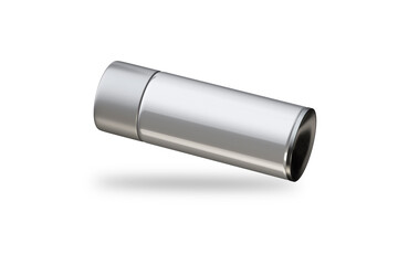 Blank Can of spray paint mockup isolated on white background.3d rendering.