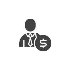 Financial consulting vector icon