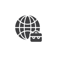 Global business vector icon