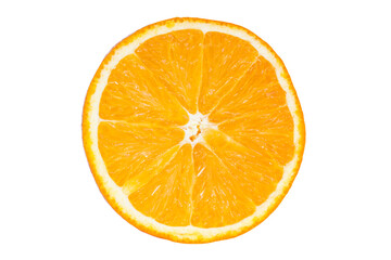 Slice of orange fruit