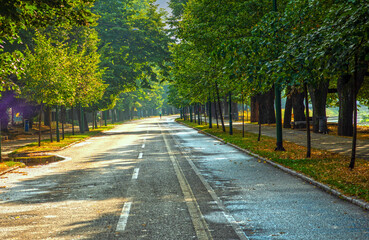 Obraz premium Jogging in the morning in Sarajevo