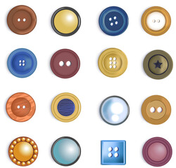 Sewing buttons, fashionable and stylish accessory