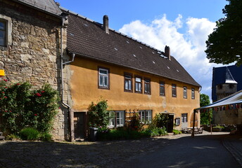 Fototapeta na wymiar Historical Castle Oberschloss in the Town Kranichfeld, Thuringia