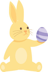 Kid rabbit icon cartoon vector. Animal chocolate. Cute egg