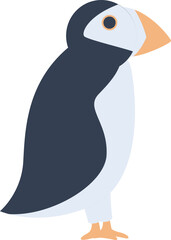 Arctic bird icon cartoon vector. Alaska animal. North polar