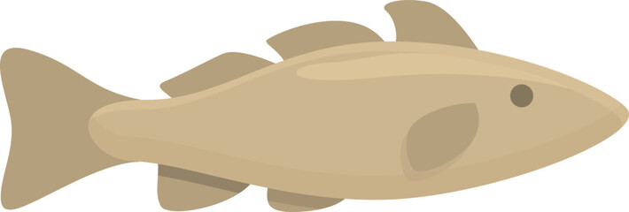 North fish icon cartoon vector. Arctic fish. Wild creature