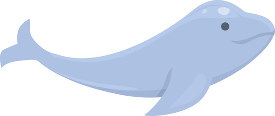Dolphin animal icon cartoon vector. Arctic alaska. North polar
