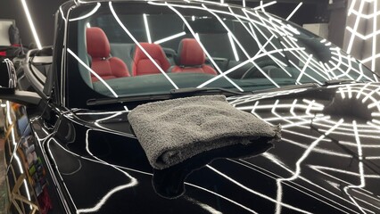 Microfiber cloth for wiping the car