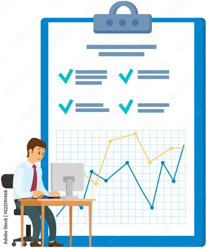 Poster analytics information and development statistics. web analysis measure, product testing technology. 