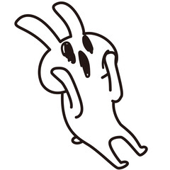 色加工ok うさぎ素材No.17 恐怖