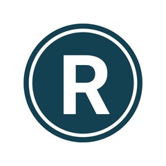 Alphabet letter R logo design 