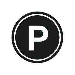 Alphabet letter p logo design 