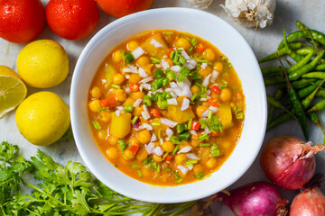 selective focus of delicious Bengali street food 