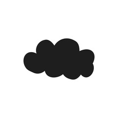 Halloween 2022 - October 31. A traditional holiday, the eve of All Saints Day, All Hallows Eve. Trick or treat. Vector illustration in hand-drawn doodle style. Cloud.