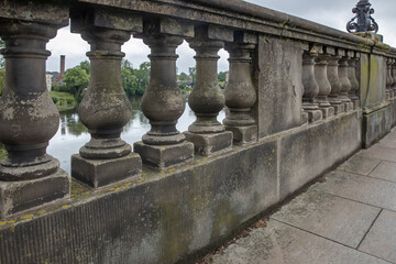 Fototapeta na wymiar river, bridge, shrewsbury, shropshire, , England, UK, United Kingdom, Great Brittain