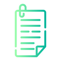 notes gradient icon