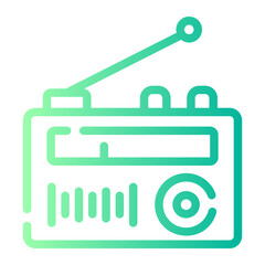 radio gradient icon