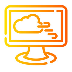 Weather news gradient icon