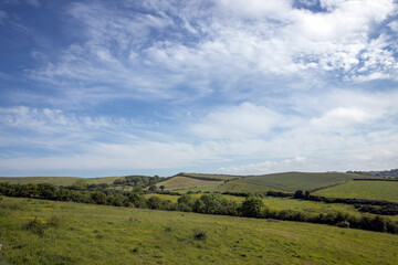 Fototapeta na wymiar hills, meadows, vistas, wales, england, uk, great brittain, 
