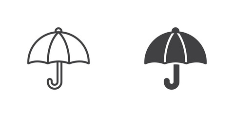 Open umbrella icon