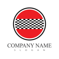 Race flag icon simple design illustration vector