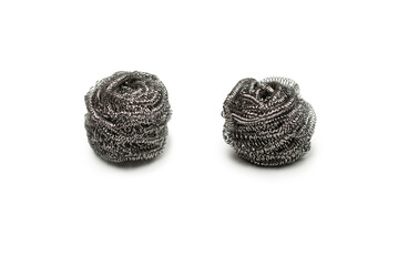 Dish washing sponge isolated on a white background.