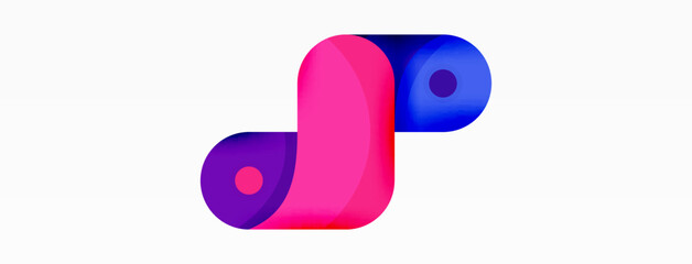 Creative geometric wallpaper. Trendy minimal abstract background. Techno business template for wallpaper, banner, background or landing