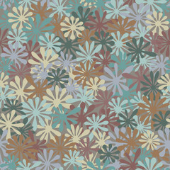Urban pastel colored seamless pattern, vector illustration. Texture for fabric