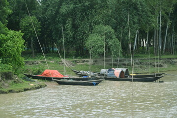 boats in the river