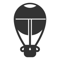 Air balloon for flights - background, white, web, illustration, symbol, sign, icon, glyph