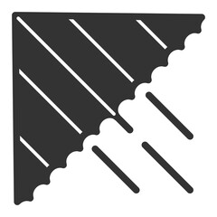 Air hang glider for flights - background, white, web, illustration, symbol, sign, icon, glyph