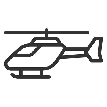 recommend clip art: Light-engine pleasure helicopter on skis - background, white, web, illustration, symbol, sign, icon, outline