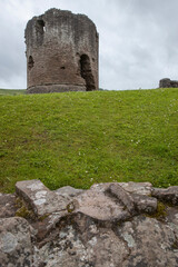 Monmouthshire, skenfrith castle, uk, verenigd koninkrijk, wales, great brittain, national trust, ruins, fortress,