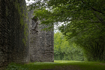 Monmouthshire, skenfrith castle, uk, verenigd koninkrijk, wales, great brittain, national trust, ruins, fortress, wall