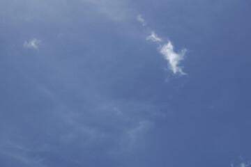 Obraz premium summer blue gradient clouds light white background clear clouds beauty in calm sunlight bright winter air bright turquoise landscape in day environment horizon view spring wind.