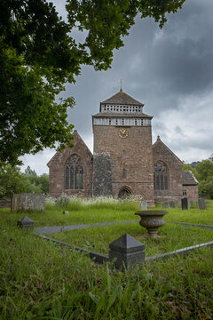 Church, village, Monmouthshire, skenfrith, uk, verenigd koninkrijk, wales, great brittain, cemetry, graveyard, 