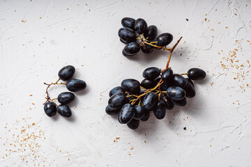 black currant on a white background