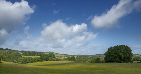 Wiltshire, meadows, england, UK, great brittain, hills, clouds,